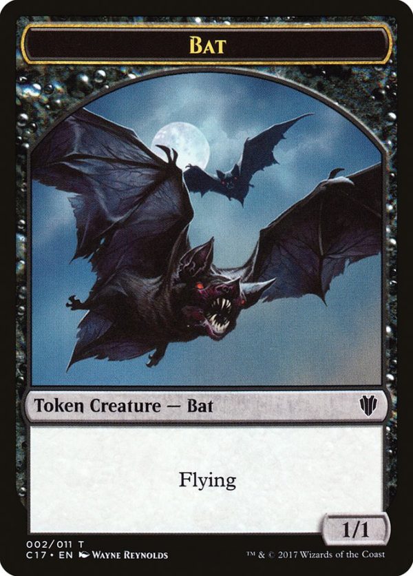 Bat    Vampire Double-sided Token [Commander 2017 Tokens] Supply