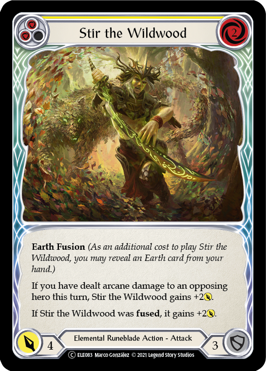 Stir the Wildwood (Yellow) [U-ELE083] Unlimited Rainbow Foil For Cheap