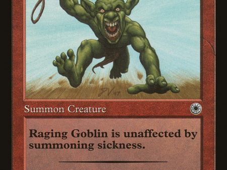 Raging Goblin (With Flavor Text) [Portal] Supply