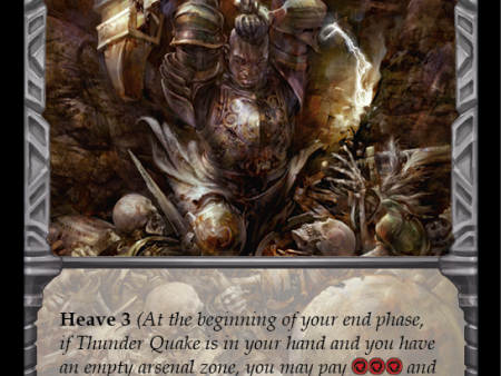 Thunder Quake (Yellow) [EVR025] (Everfest)  1st Edition Extended Art Rainbow Foil For Discount