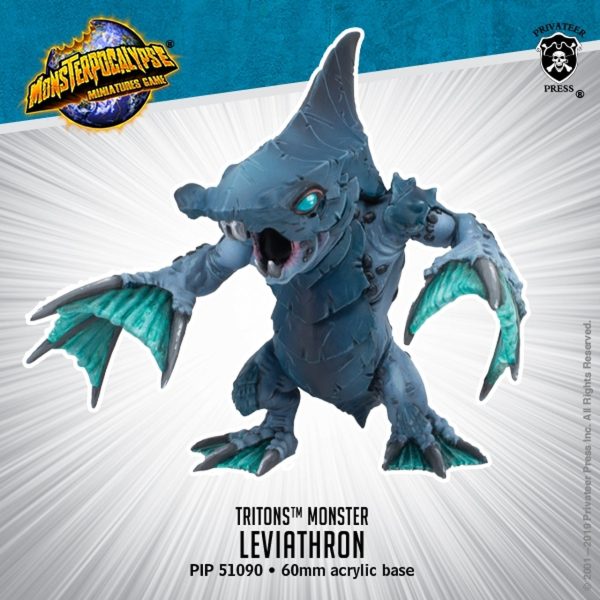 Leviatrhron Monsterpocalypse Tritons Monster (metal resin) For Cheap