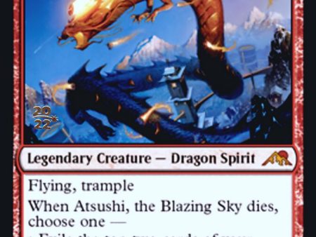 Atsushi, the Blazing Sky [Kamigawa: Neon Dynasty Prerelease Promos] For Discount