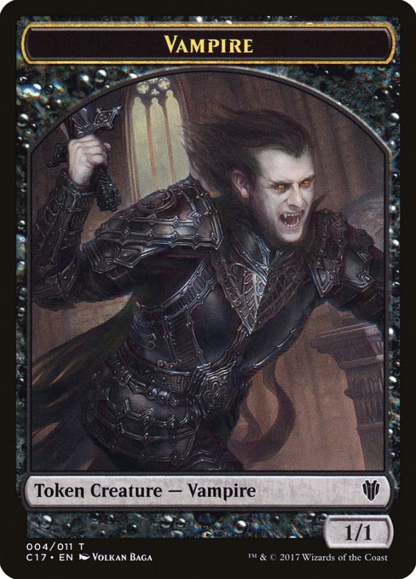 Bat    Vampire Double-sided Token [Commander 2017 Tokens] Supply