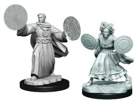 Critical Role Unpainted Miniatures: Human Graviturgy and Chronurgy Wizards Female Cheap