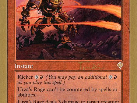 Urza s Rage (Jan Tomcani) [World Championship Decks 2001] Cheap