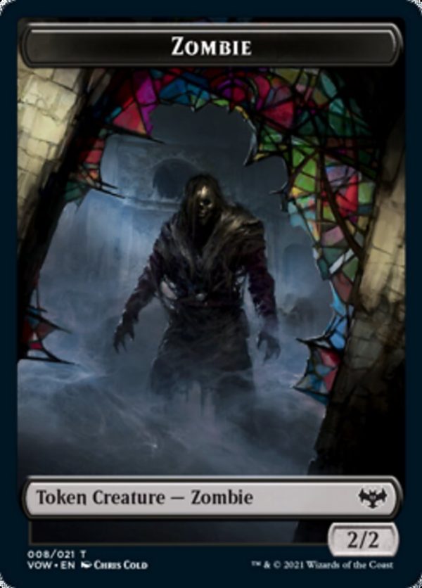 Zombie (008)    Zombie (005) Double-sided Token [Innistrad: Crimson Vow Tokens] Hot on Sale