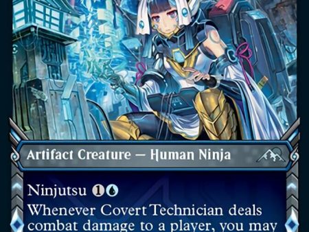 Covert Technician (Showcase Ninja) [Kamigawa: Neon Dynasty] For Discount