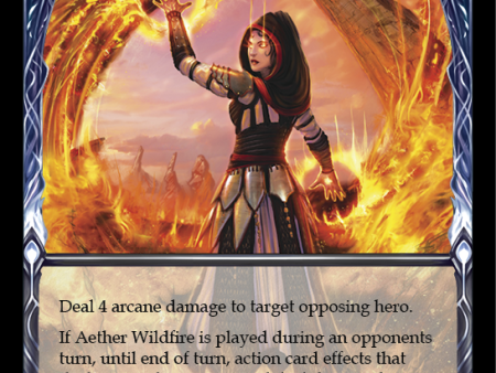 Aether Wildfire [EVR123] (Everfest)  1st Edition Extended Art Rainbow Foil For Discount