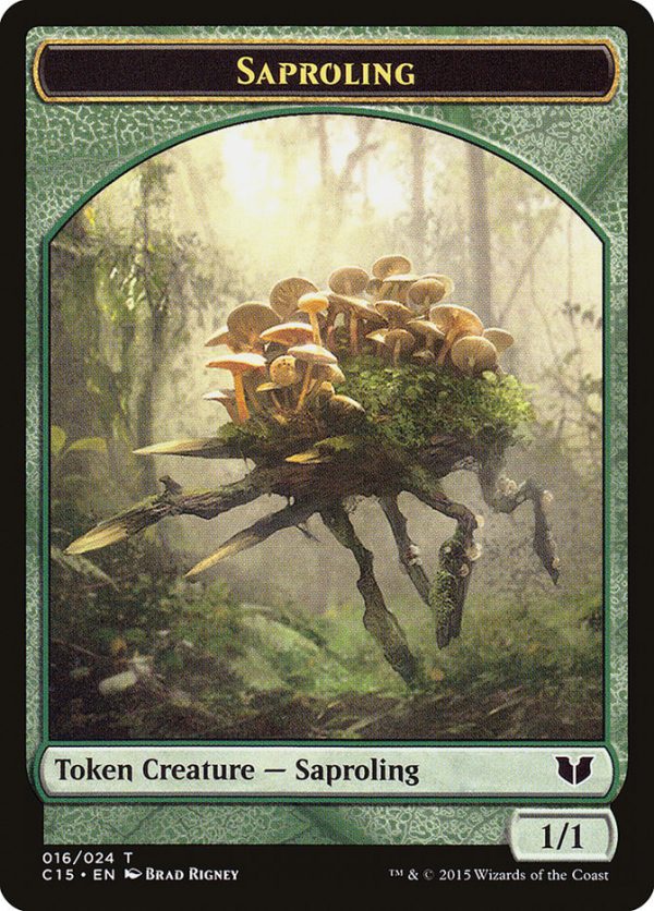 Snake (017)    Saproling Double-Sided Token [Commander 2015 Tokens] Sale