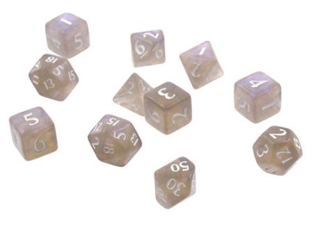 Eclipse Acrylic RPG Dice Set (11ct) Smokey Grey Fashion