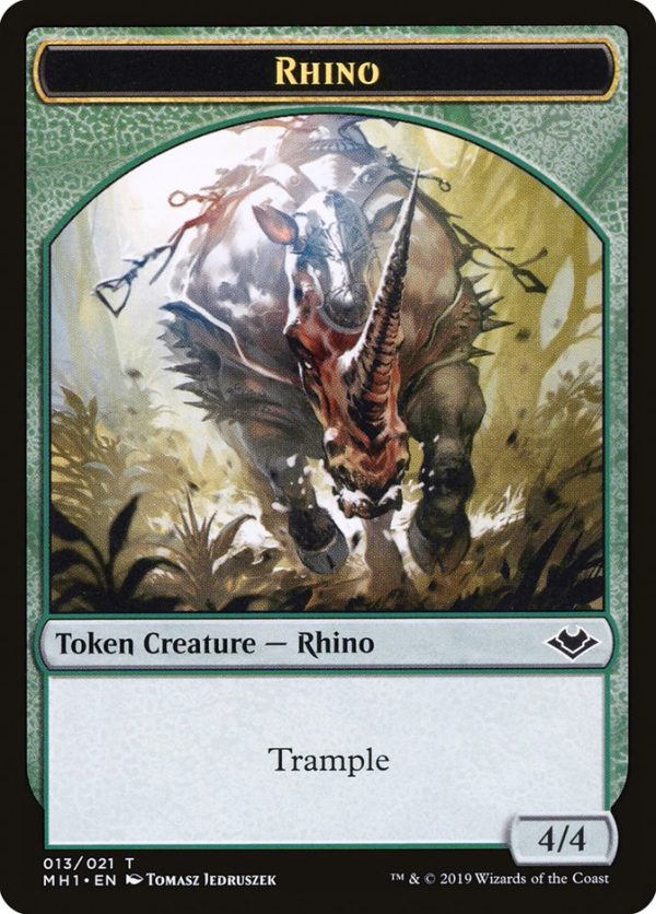 Zombie (007)    Rhino (013) Double-Sided Token [Modern Horizons Tokens] Online Hot Sale