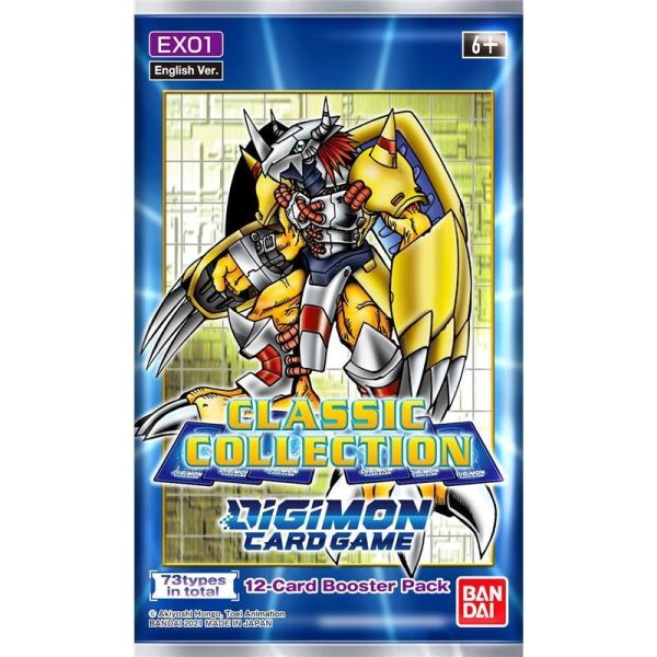 DIGIMON CARD GAME: CLASSIC COLLECTION [EX01] Booster Pack Fashion