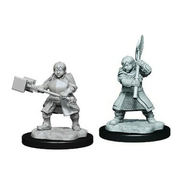 Critical Role Unpainted Miniatures: Dwarf Dwendalian Empire Fighter Female For Sale