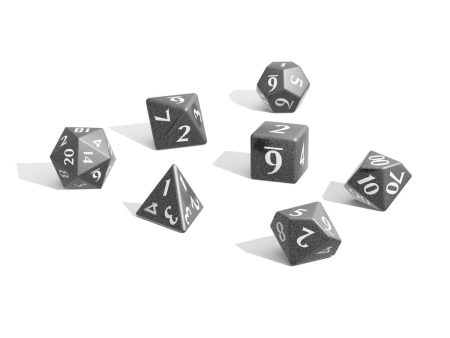 Eclipse Acrylic RPG Dice Set (11ct) Jet Black For Cheap