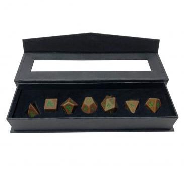 UP Heavy Metal RPG Dice Set: Feywild Copper and Green Online Hot Sale