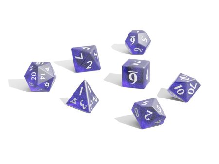 Eclipse Acrylic RPG Dice Set (11ct) Royal Purple Online Hot Sale