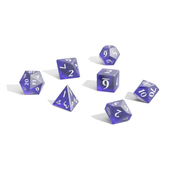 Eclipse Acrylic RPG Dice Set (11ct) Royal Purple Online Hot Sale