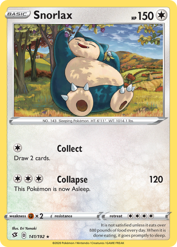 Snorlax (141 192) (Cosmos Holo) [Sword & Shield: Rebel Clash] Supply