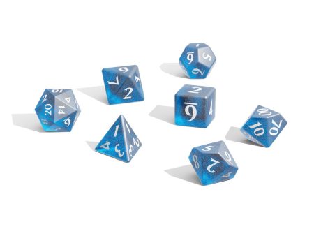 Eclipse Acrylic RPG Dice Set (11ct) Sky Blue For Discount