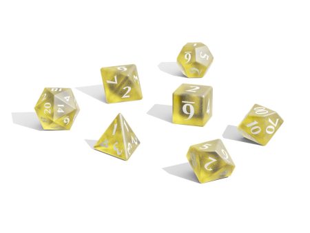 Eclipse Acrylic RPG Dice Set (11ct) Lemon Yellow Hot on Sale