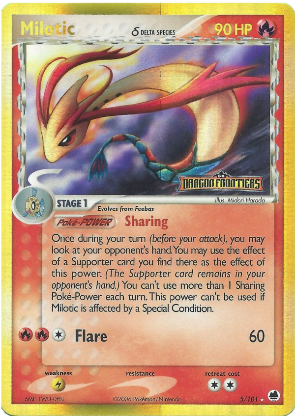 Milotic (5 101) (Delta Species) (Stamped) [EX: Dragon Frontiers] For Sale