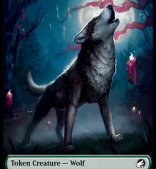 Wolf    Knight Double-sided Token [Innistrad: Midnight Hunt Commander] Online Hot Sale