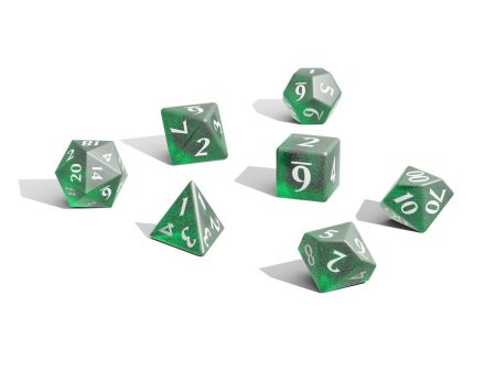 Eclipse Acrylic RPG Dice Set (11ct) Forest Green Hot on Sale