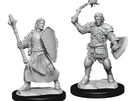 Critical Role Unpainted Miniatures: Human Clovis Concord Cleric Male For Cheap