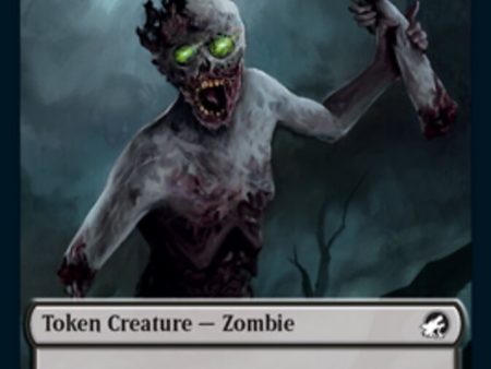 Zombie (005)    Wrenn and Seven Emblem Double-sided Token [Innistrad: Midnight Hunt Tokens] Discount