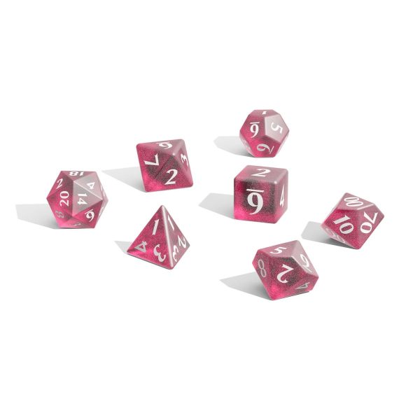 Eclipse Acrylic RPG Dice Set (11ct) Hot Pink Sale